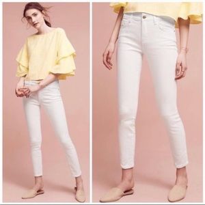 Anthropologie distressed high rise skinny jeans size 27.